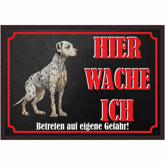 Fussmatte Hund - Dalmatiner - 50x35 cm mit lustigem Spruch
