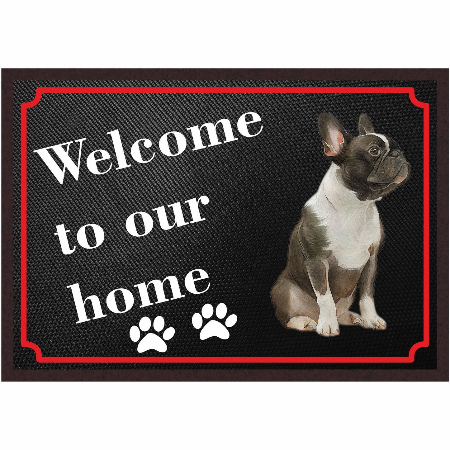 Fussmatte Hund - Französische Bulldogge - 50x35 cm mit lustigem Spruch
