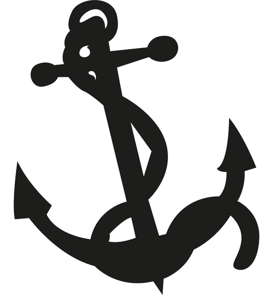 Autoaufkleber - Anker - 120x100 mm