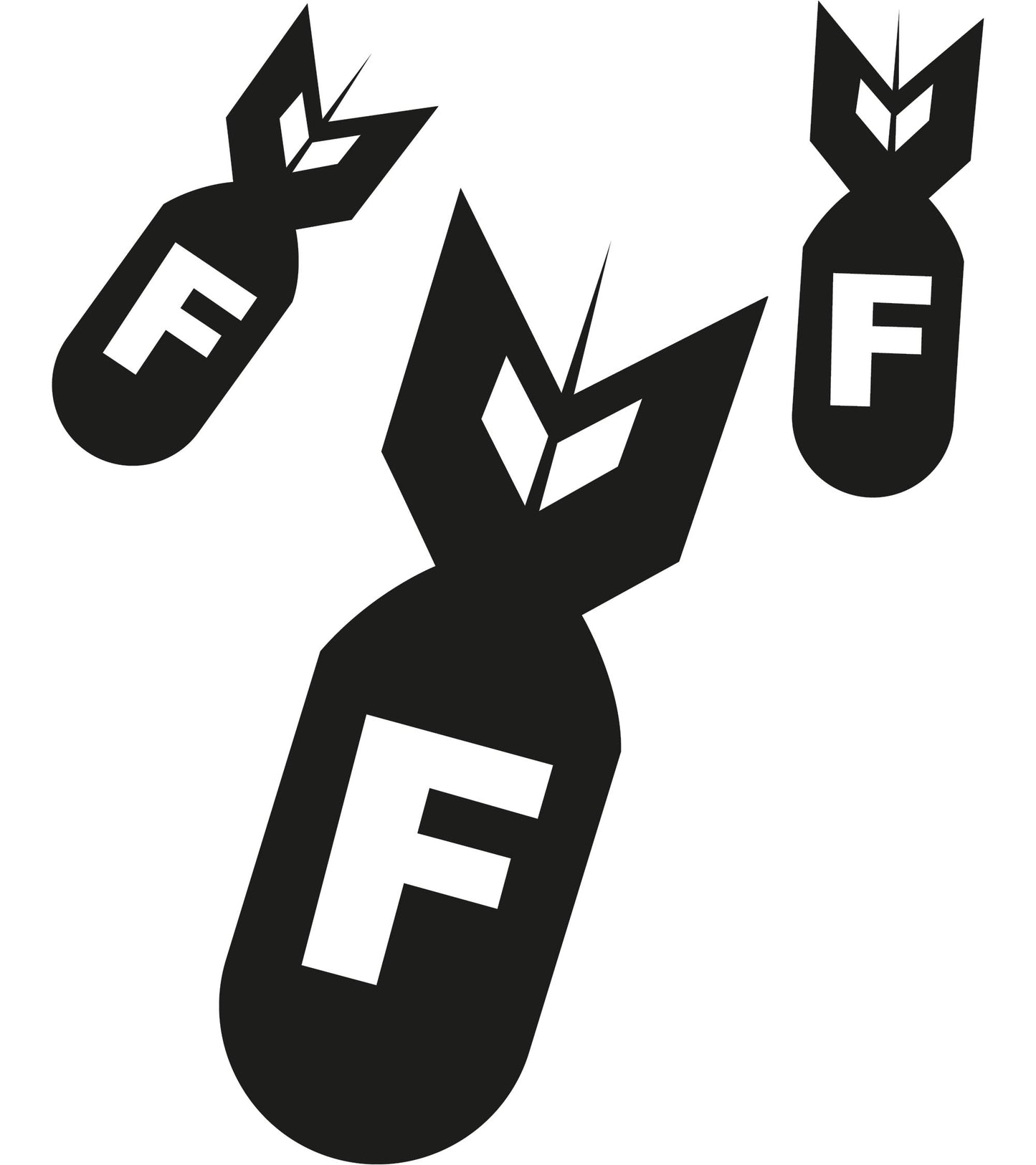 Autoaufkleber - Dropping F - Bombs - 150x120 mm