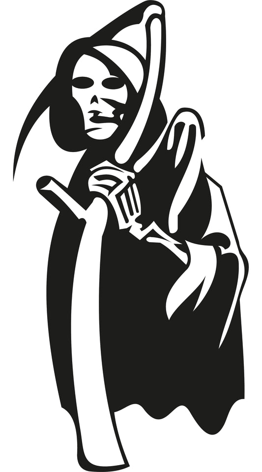 Autoaufkleber - Sensenmann - 120x60 mm