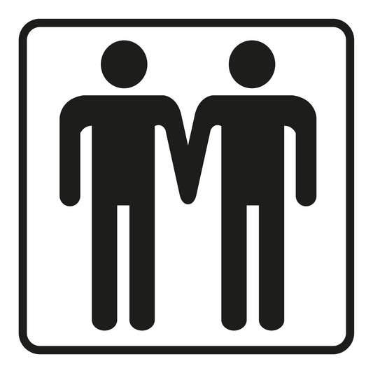 Autoaufkleber - Schwul - 110x110 mm