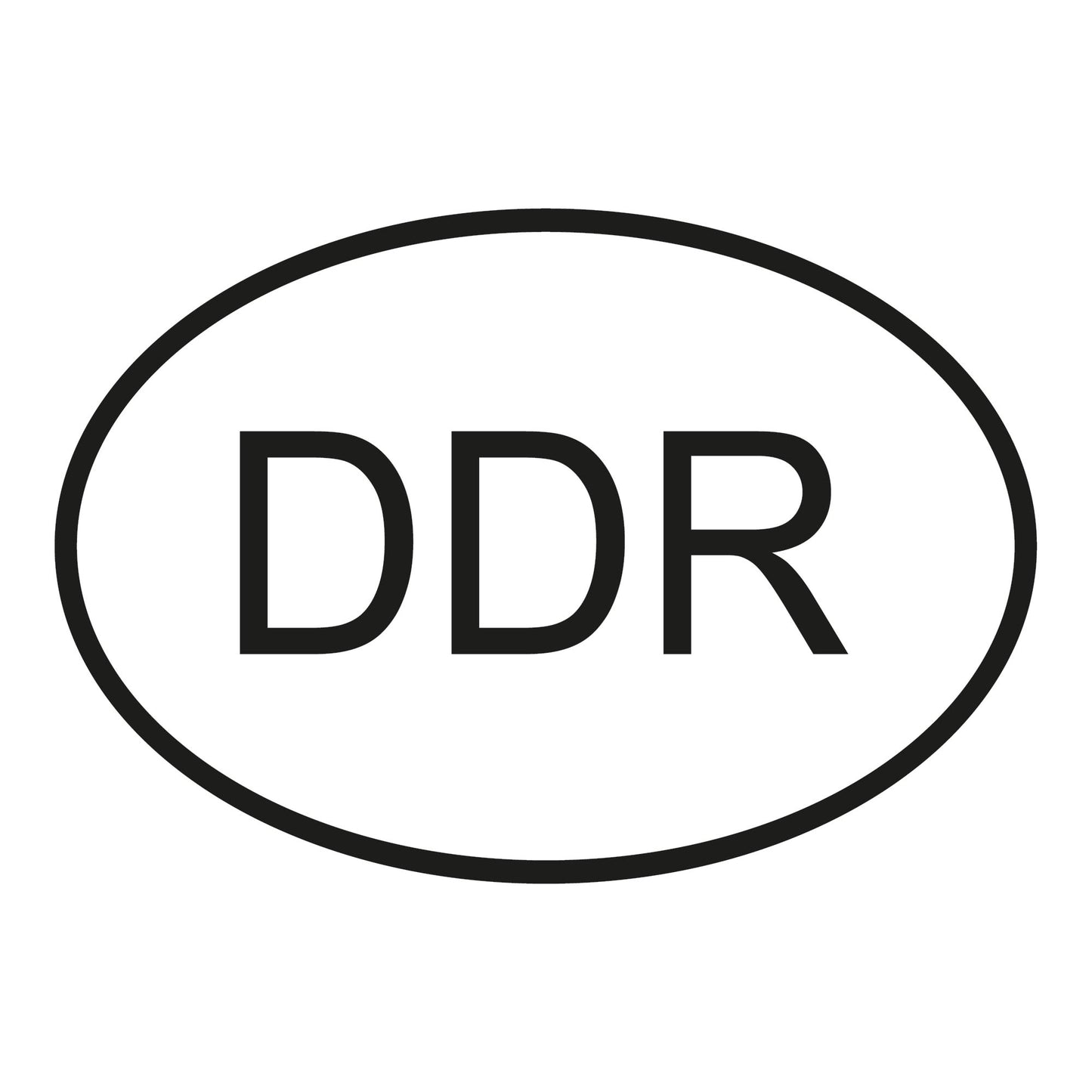 Autoaufkleber - DDR - 160cx110 mm