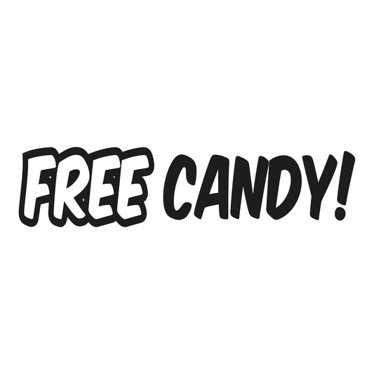 Autoaufkleber - Free Candy - 210x50 mm