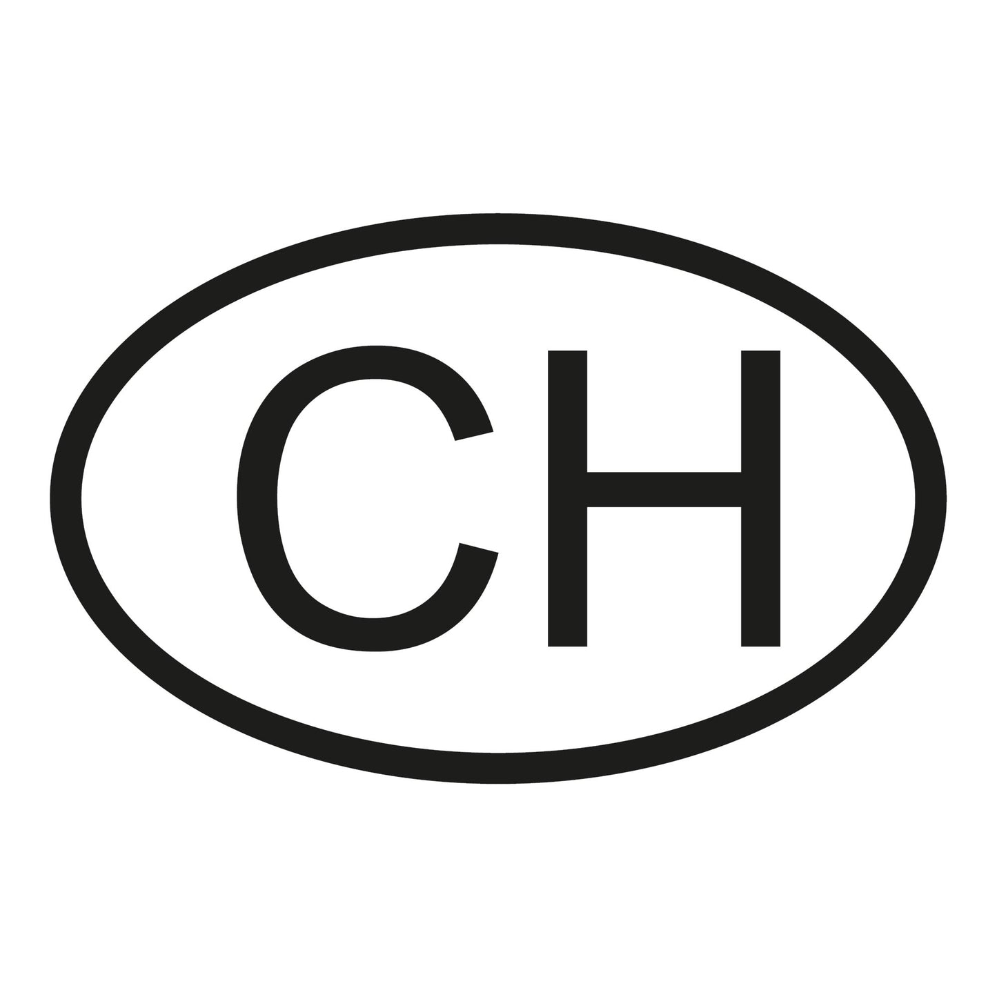 Autoaufkleber - Schweiz CH - 110x70 mm