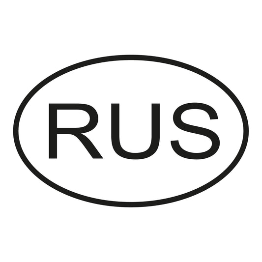 Autoaufkleber - Russland RUS - 110x70 mm