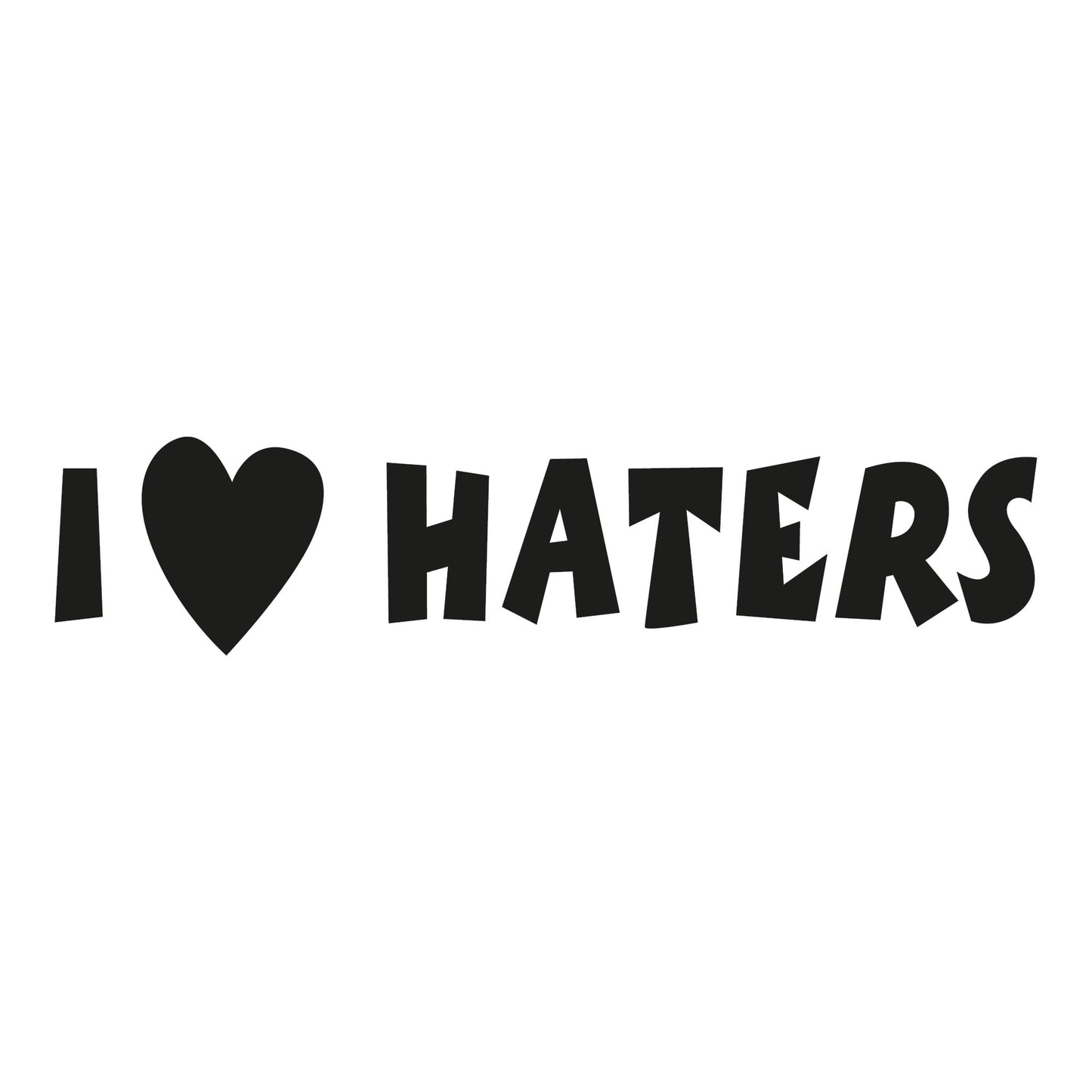 Autoaufkleber - I love Haters - 140x110 mm