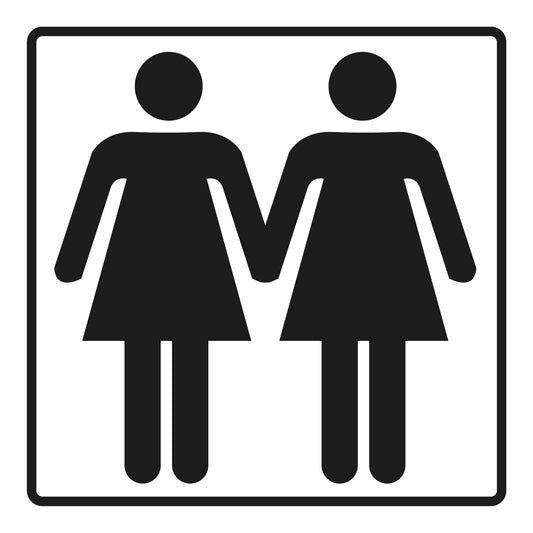 Autoaufkleber - Lesbisch - 110x110 mm