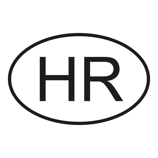 Autoaufkleber - Kroatien HR - 110X70 mm