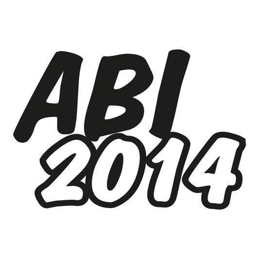 Autoaufkleber - Abi 2014 - 160X110 mm