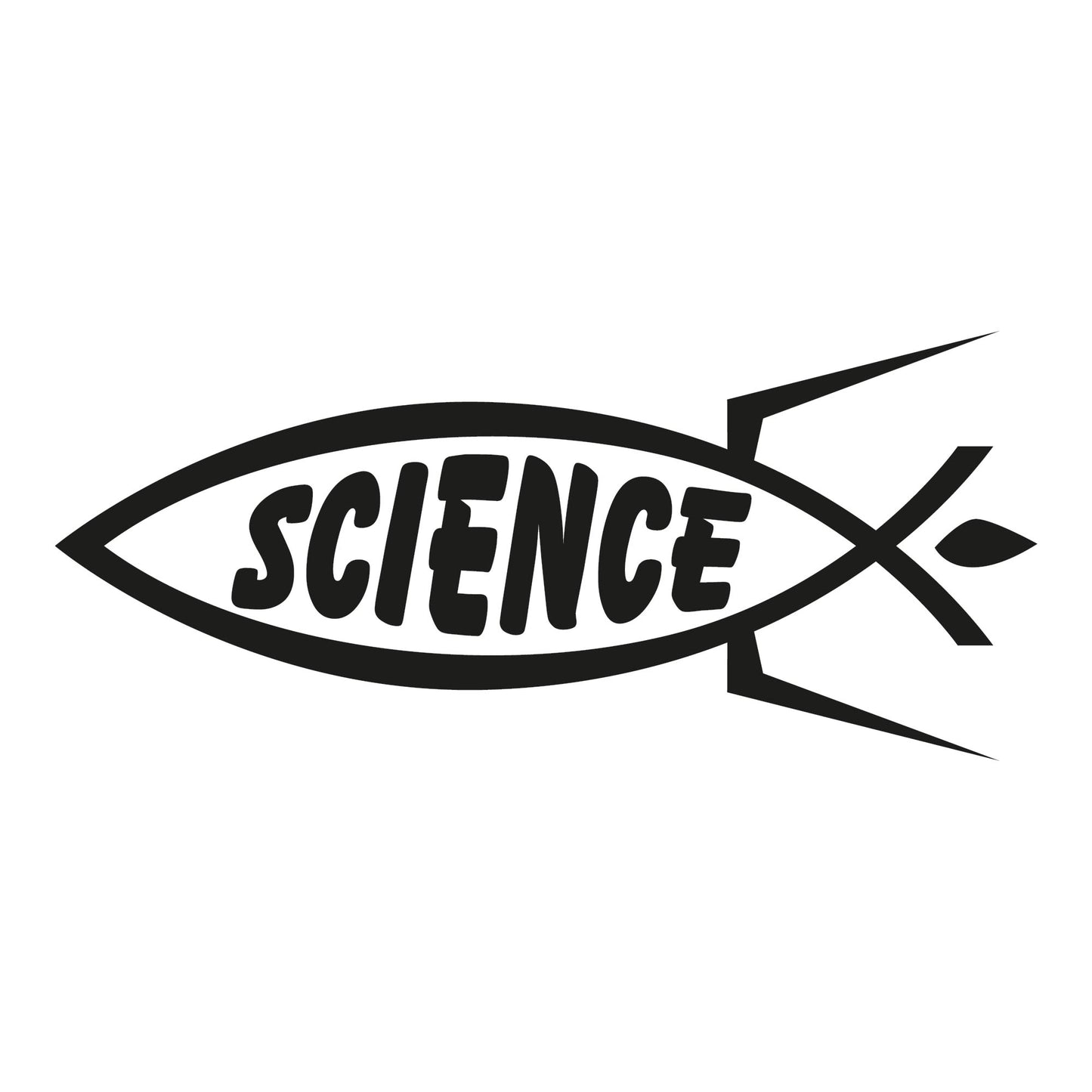 Autoaufkleber - Science Fisch - 160x70 mm