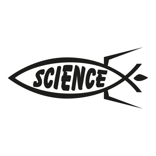 Autoaufkleber - Science Fisch - 160x70 mm