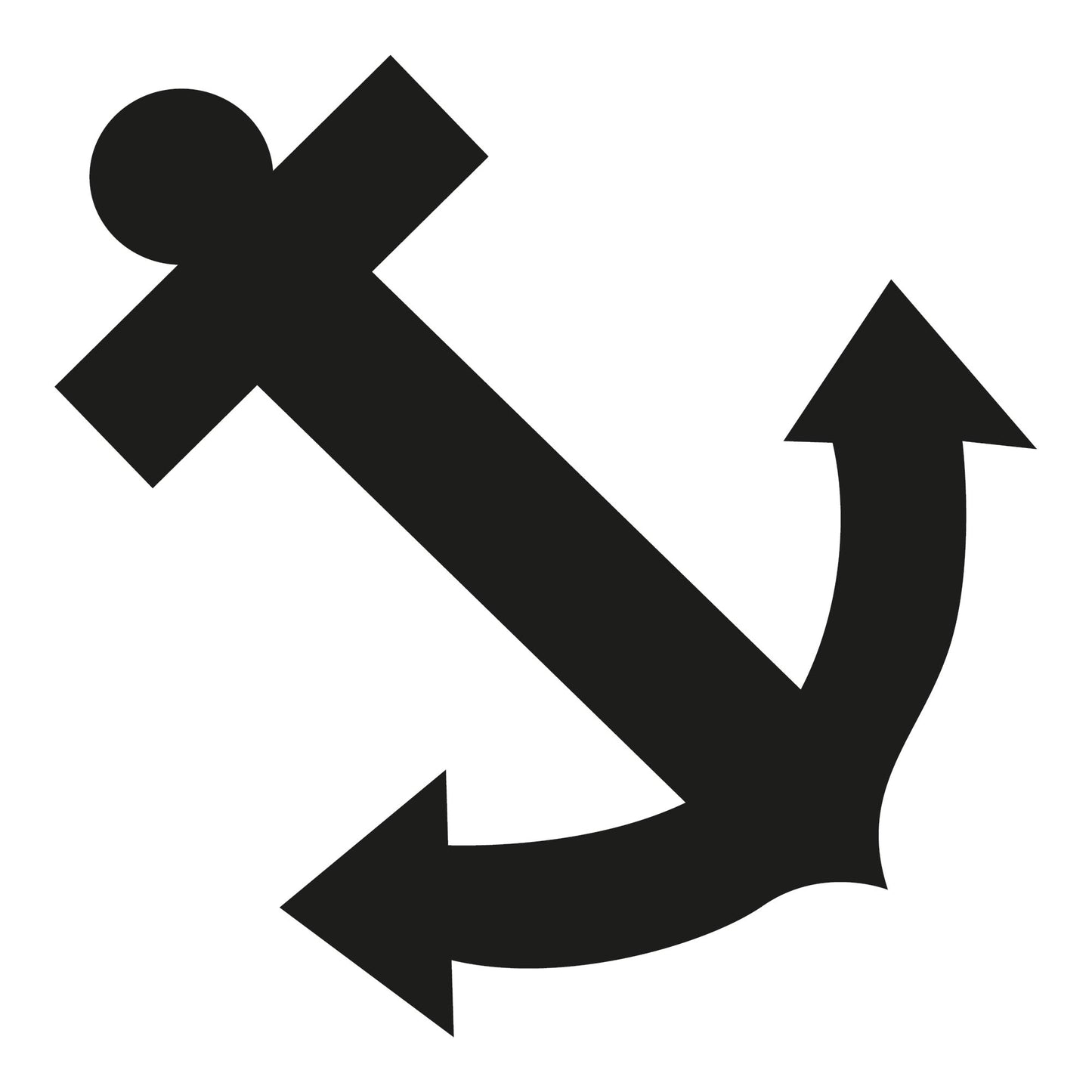 Autoaufkleber - Anker - 120x120 mm