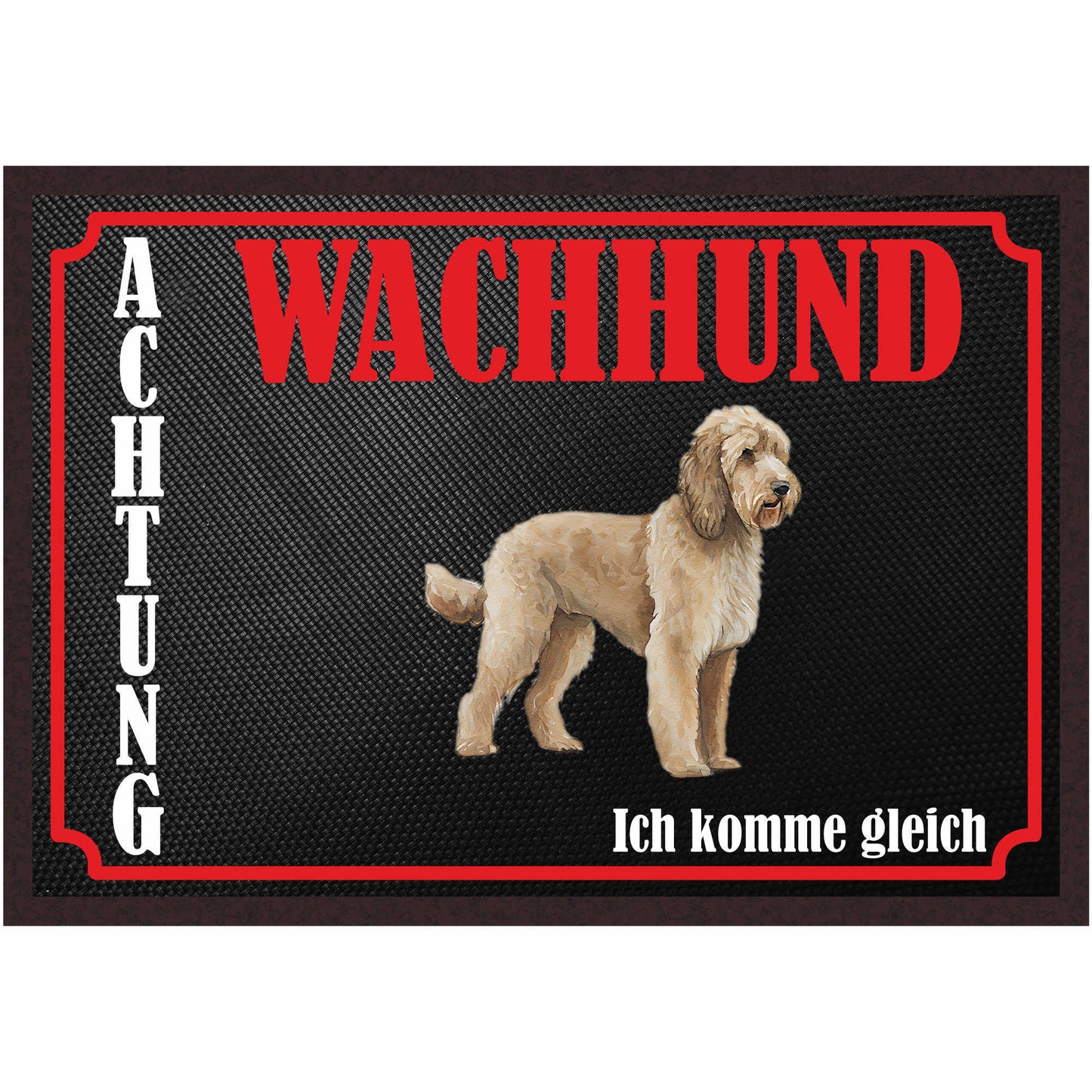 Fussmatte Hund - Goldendoodle - 50x35 cm mit lustigem Spruch