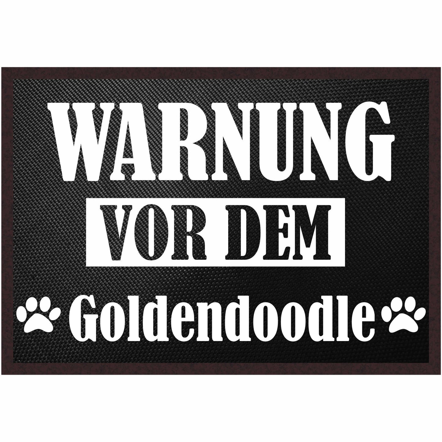 Fussmatte Hund - Goldendoodle - 50x35 cm mit lustigem Spruch