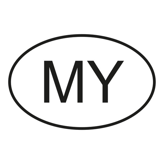 Autoaufkleber - Malaysia MY - 110x70 mm