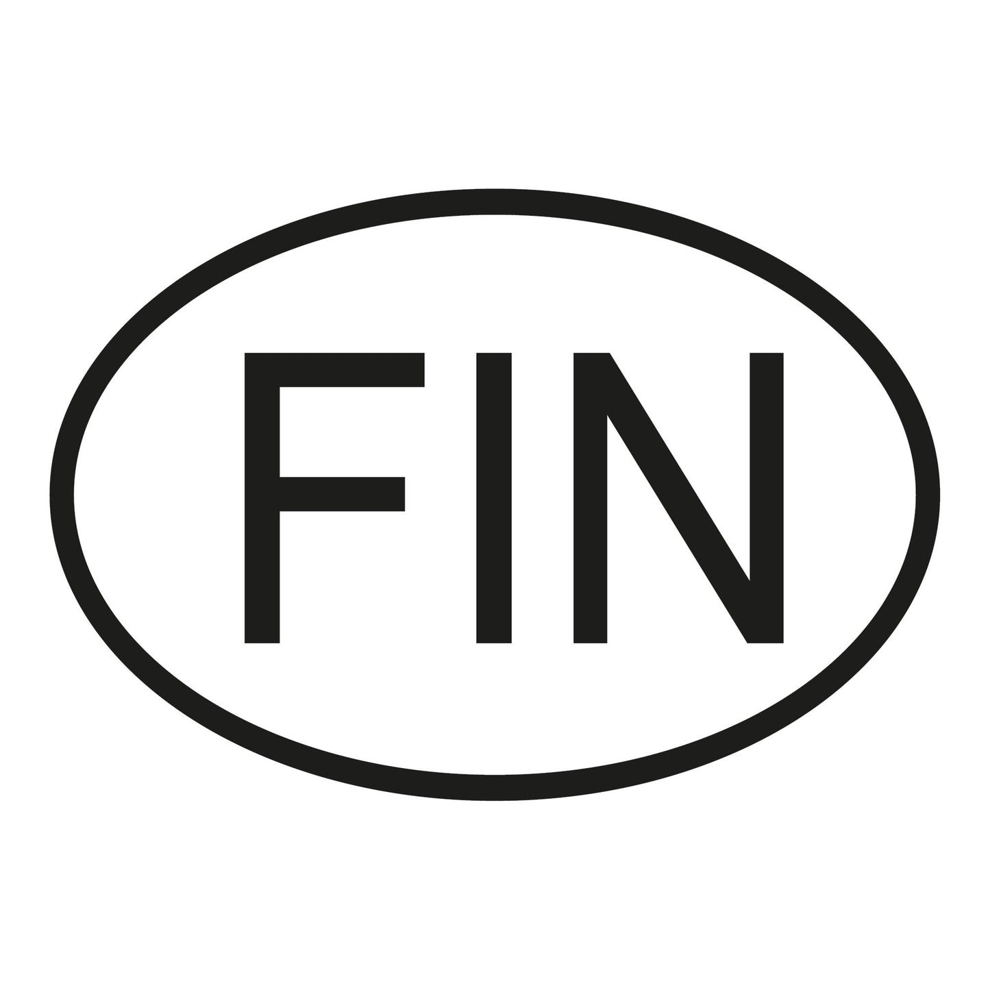 Autoaufkleber - Finnland FIN - 160x110 mm