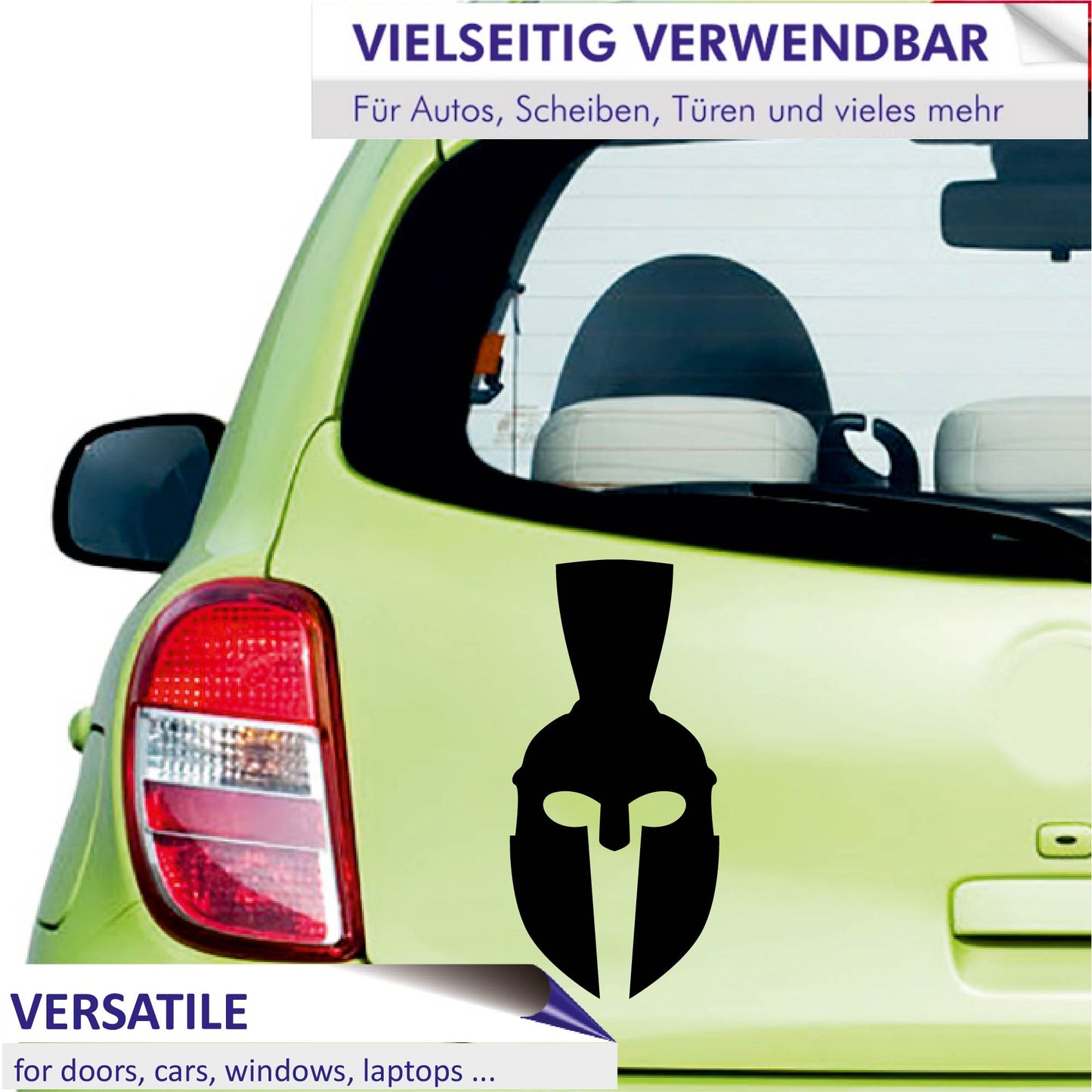 Autoaufkleber - Spartaner Kamm - 120x100 mm