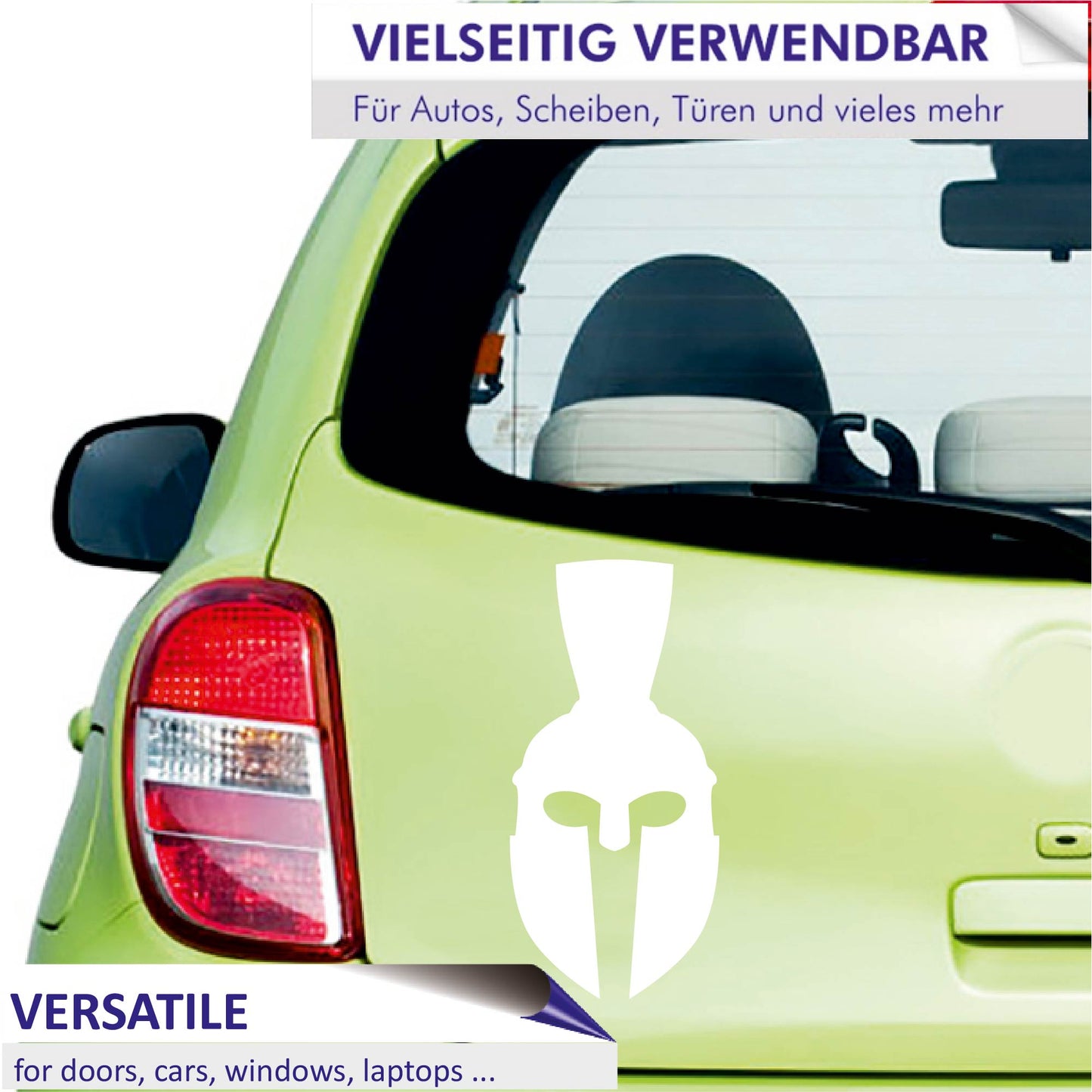 Autoaufkleber - Spartaner Kamm - 120x100 mm