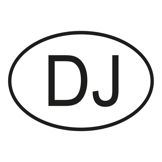 Autoaufkleber - Dschibuti DJ - 160x110 mm