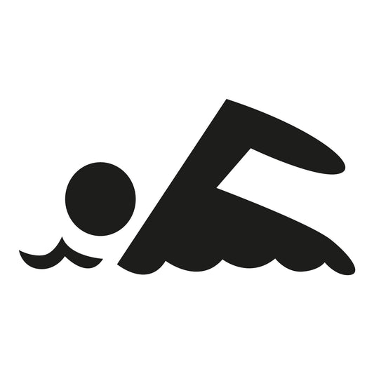 Autoaufkleber - Schwimmer - 120x110 mm