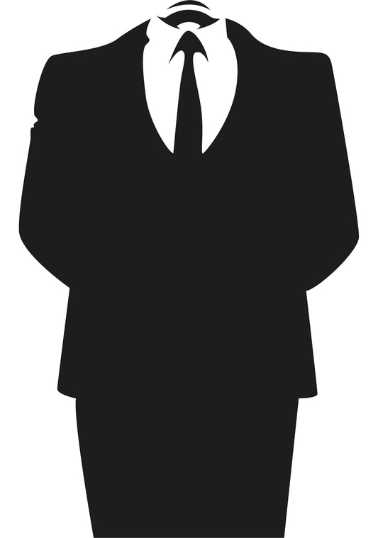 Autoaufkleber - Anonymous - 190x120 mm