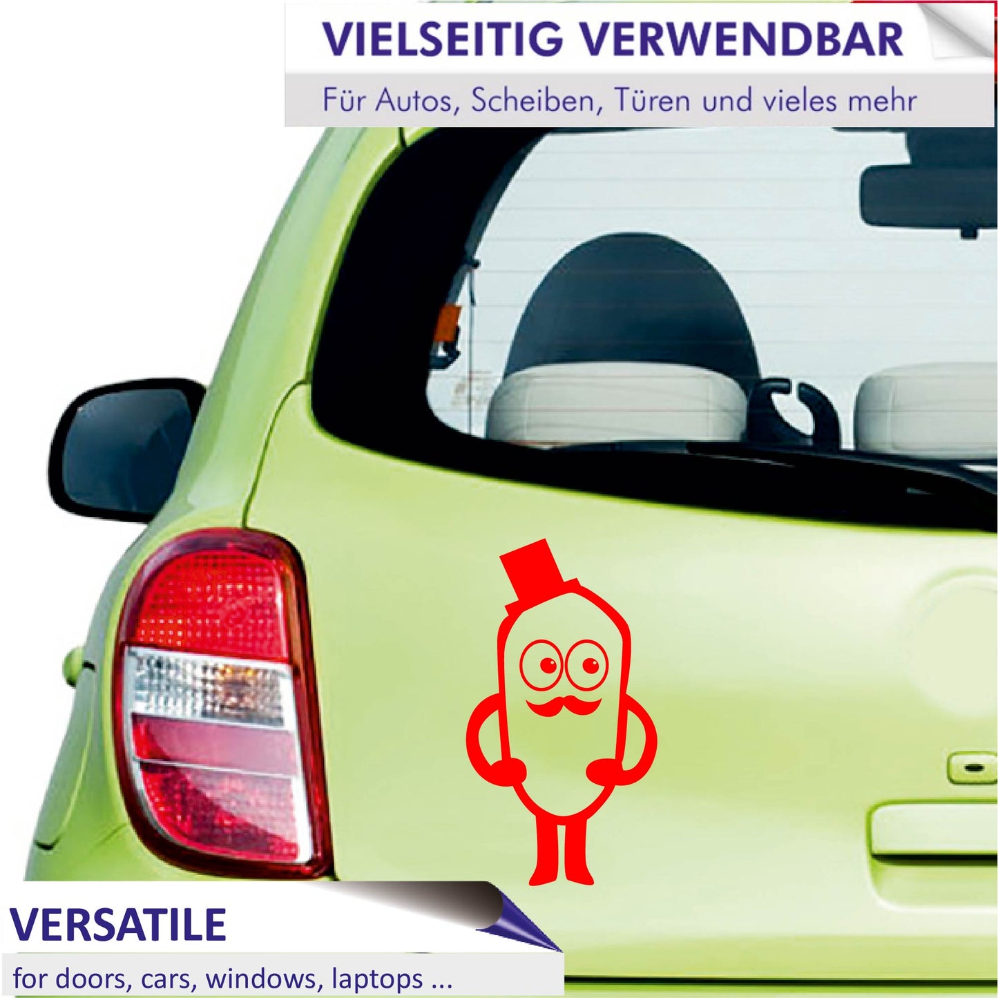 Autoaufkleber - Mr. Mustache - 200x110 mm