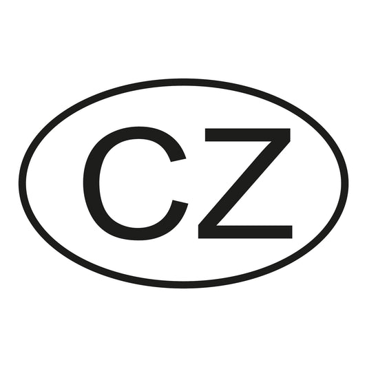 Autoaufkleber - Tschechien CZ - 110x70 mm