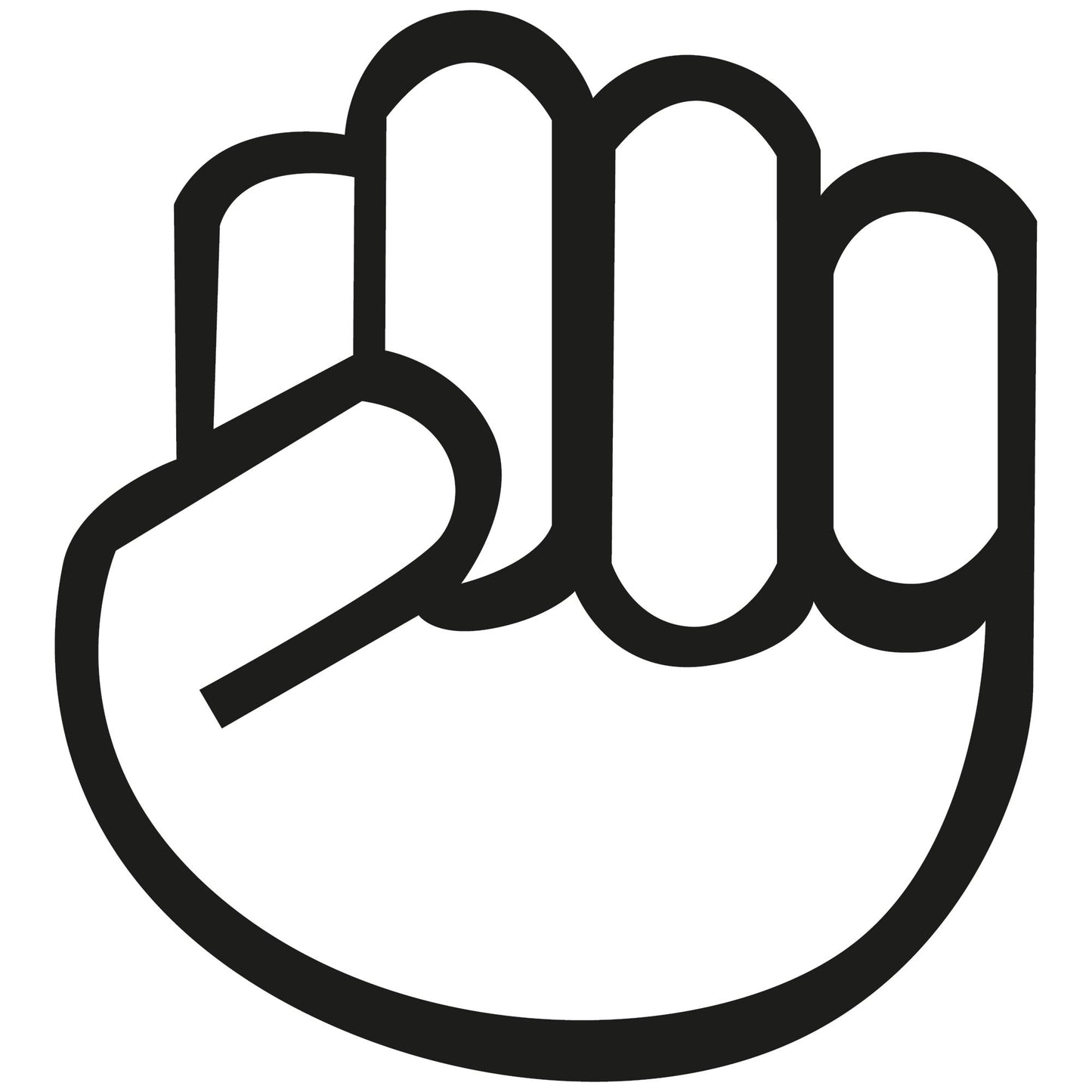 Autoaufkleber - The Shocker Fist - 110cx120 mm