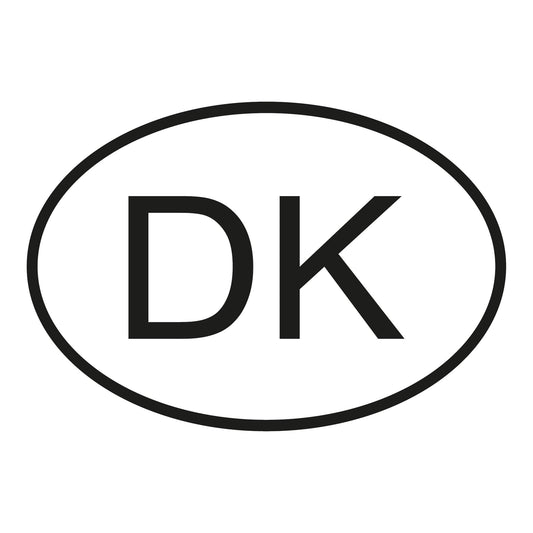 Autoaufkleber - Dänemark DK - 160x110 mm
