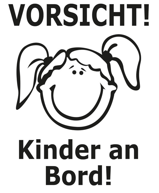 Autoaufkleber - Vorsicht! Kinder an Board - 140x110 mm