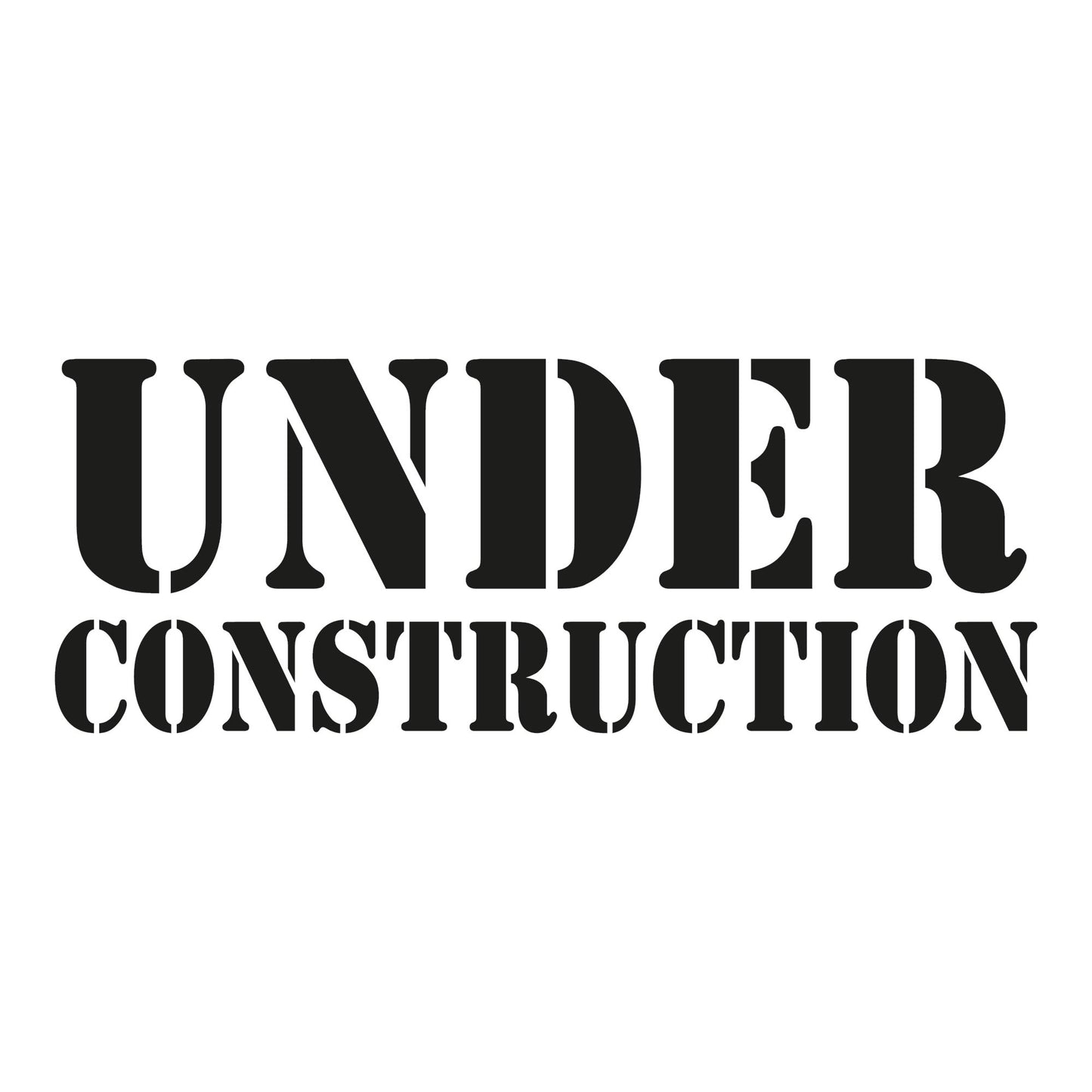 Autoaufkleber - Under Construction - 210x80 mm