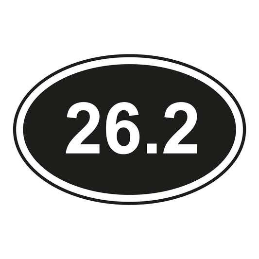 Autoaufkleber - 26.2 run - 170x110 mm