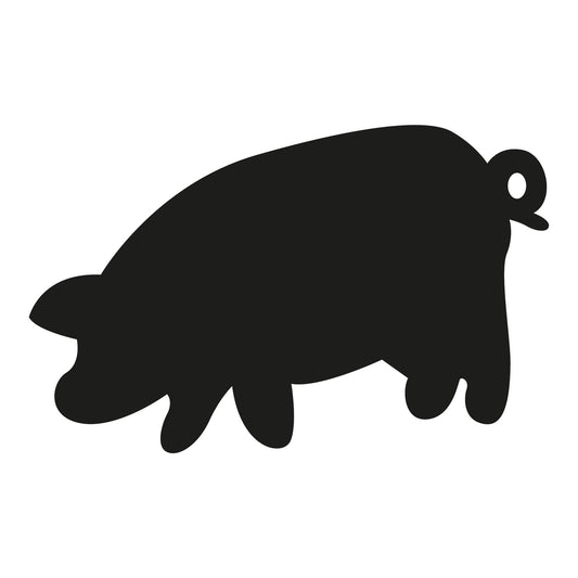 Autoaufkleber - Schwein mit Ringelschwanz - 190x120 mm