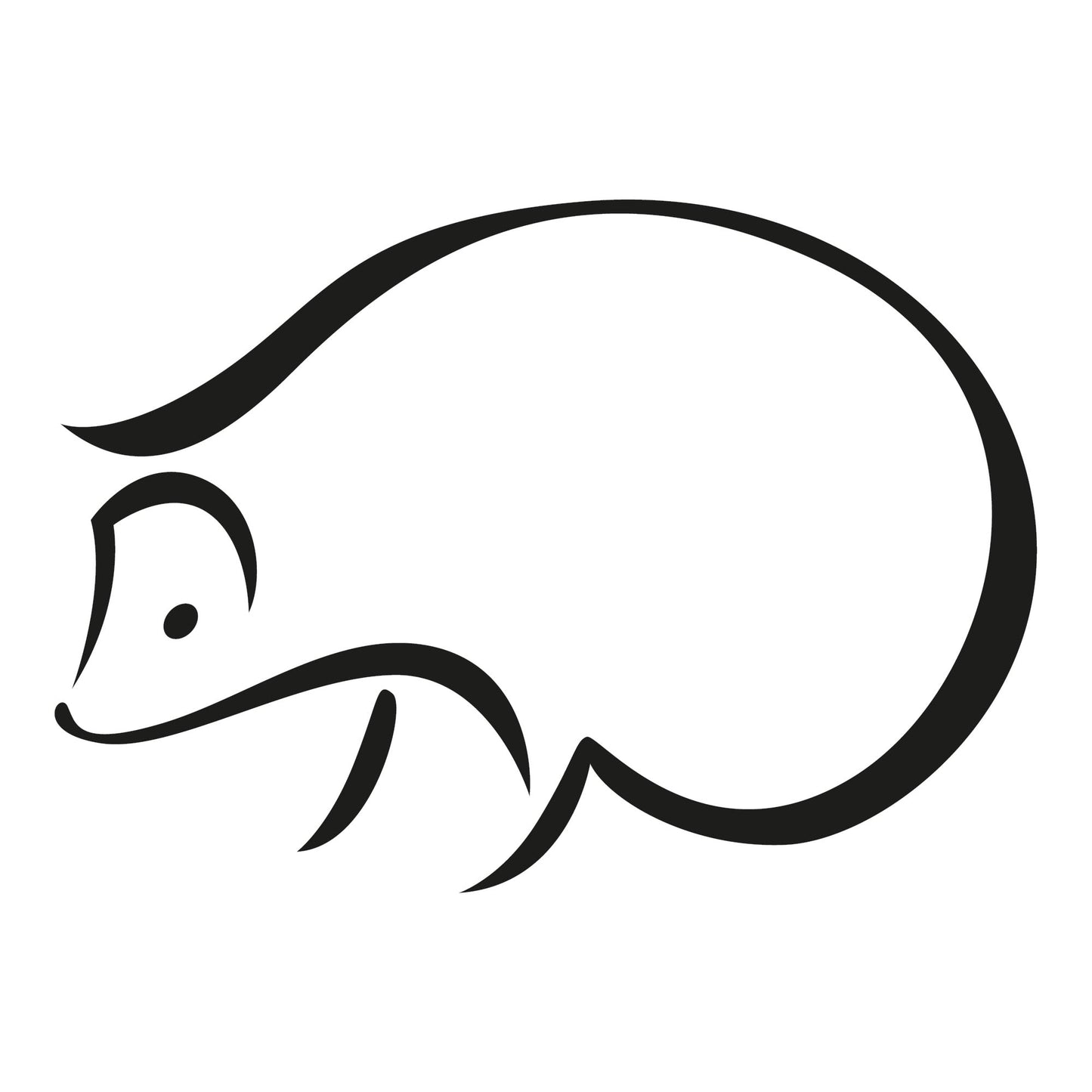 Autoaufkleber - Igel - 170x120 mm