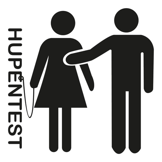 Autoaufkleber - Hupentest - 110x110 mm