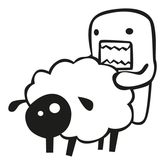 Autoaufkleber - Domo sheep - 130x120 mm
