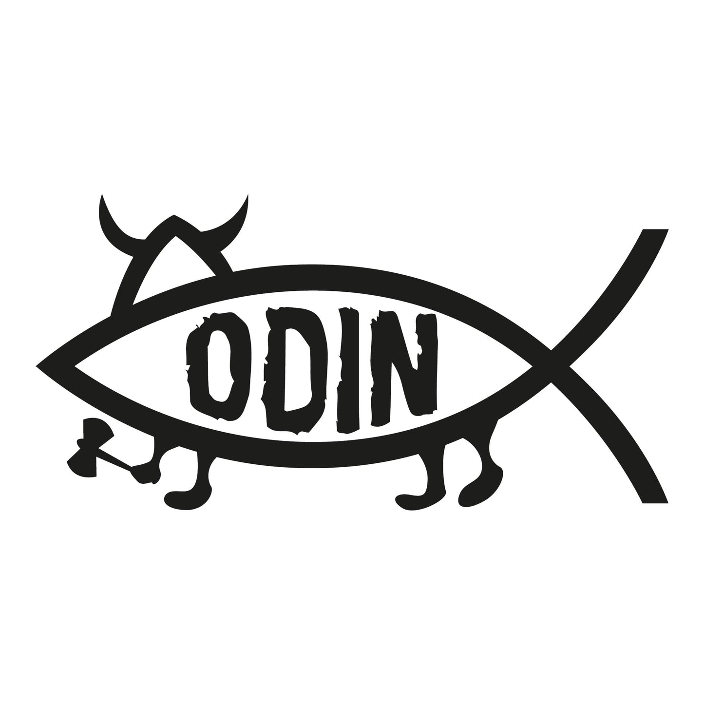 Autoaufkleber - Odin Fisch - 160x80 mm