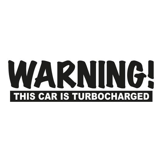 Autoaufkleber - Warning! - 210x60 mm