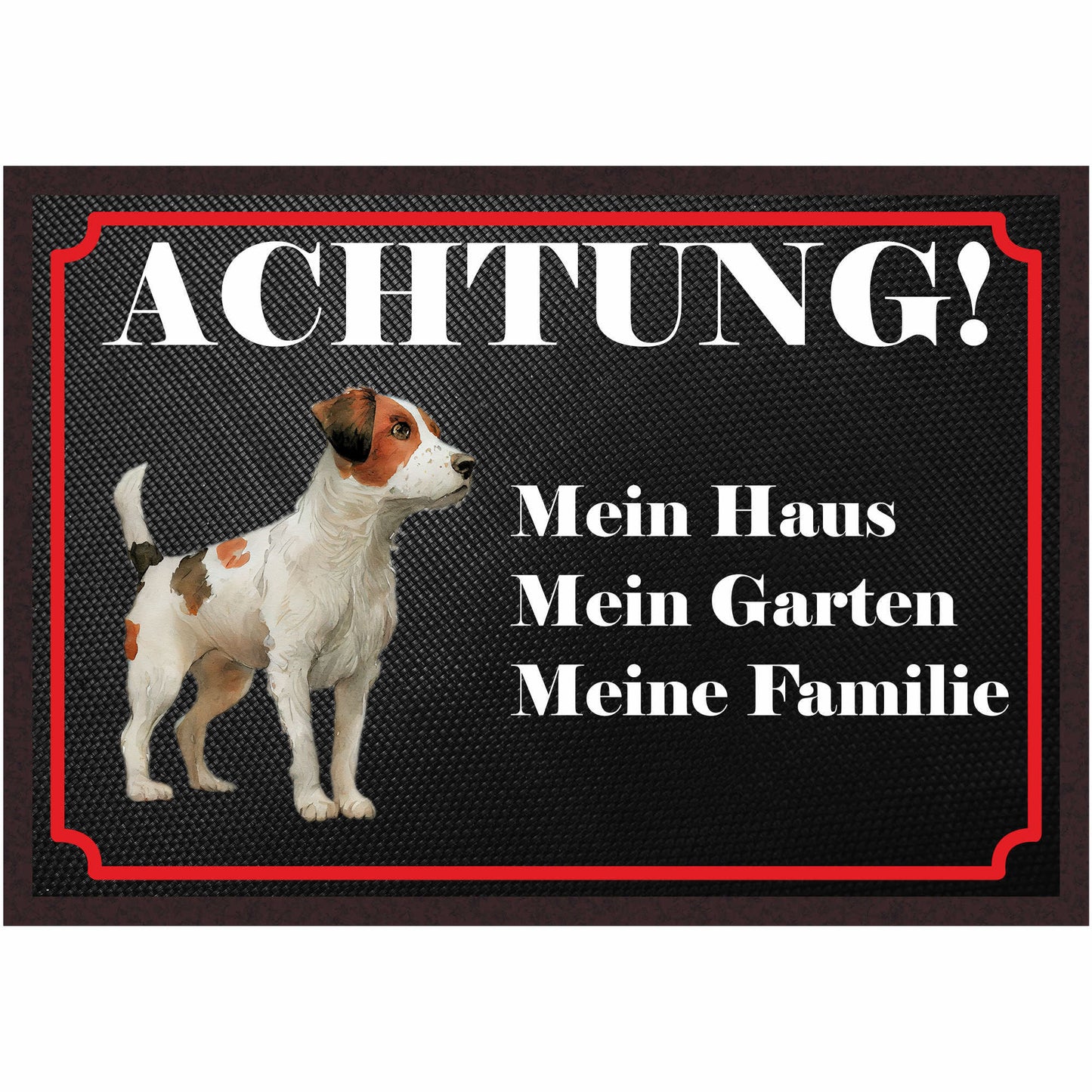 Fussmatte Hund - Jack Russell Terrier - 50x35 cm mit lustigem Spruch