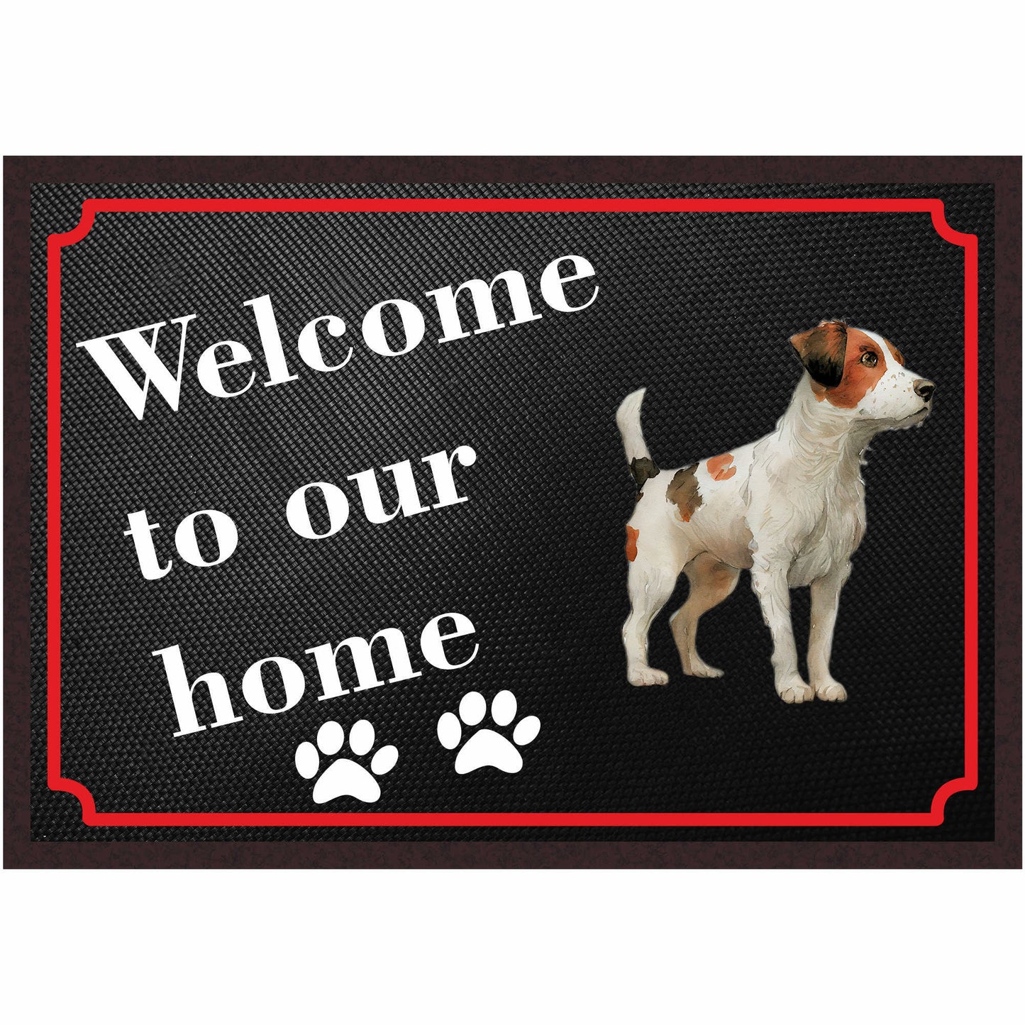 Fussmatte Hund - Jack Russell Terrier - 50x35 cm mit lustigem Spruch