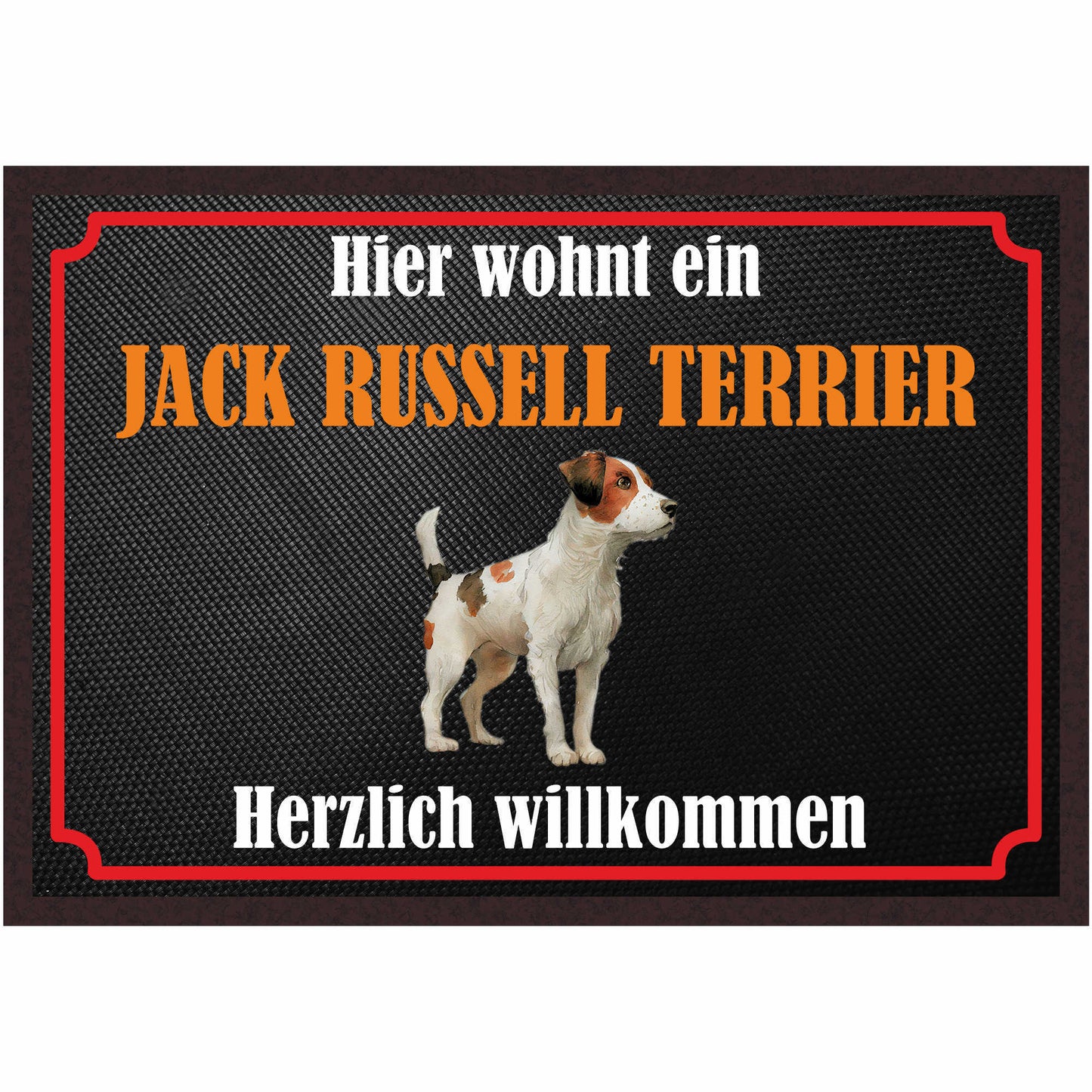 Fussmatte Hund - Jack Russell Terrier - 50x35 cm mit lustigem Spruch