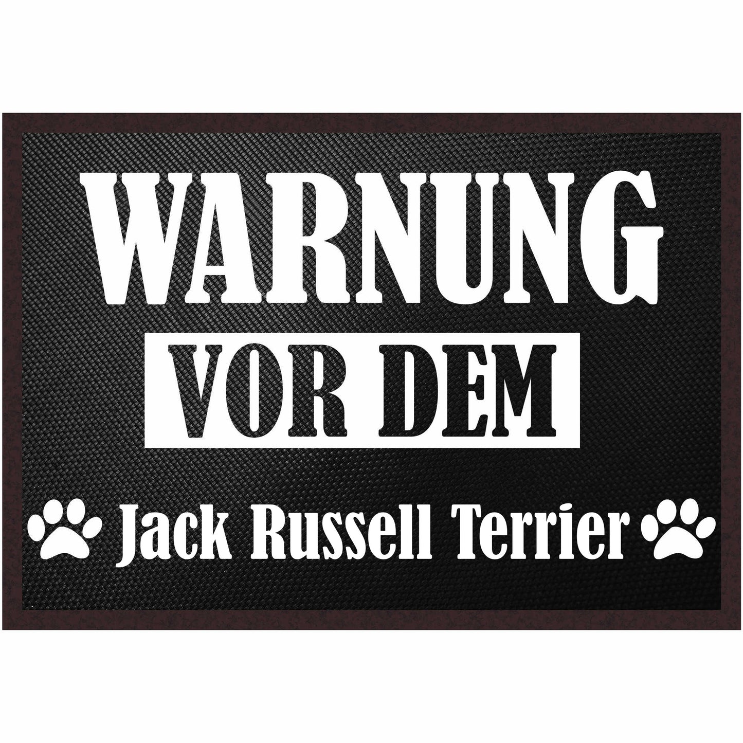 Fussmatte Hund - Jack Russell Terrier - 50x35 cm mit lustigem Spruch