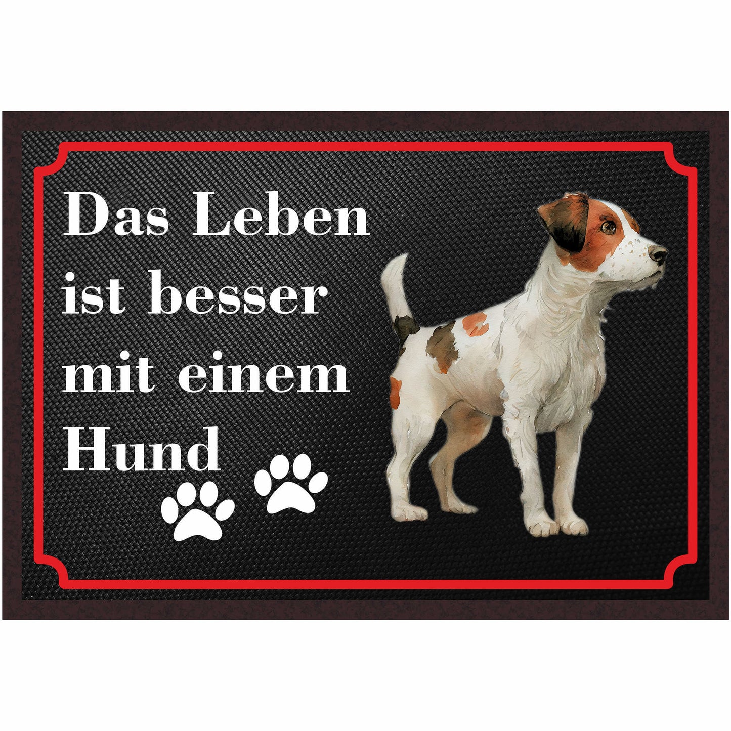 Fussmatte Hund - Jack Russell Terrier - 50x35 cm mit lustigem Spruch