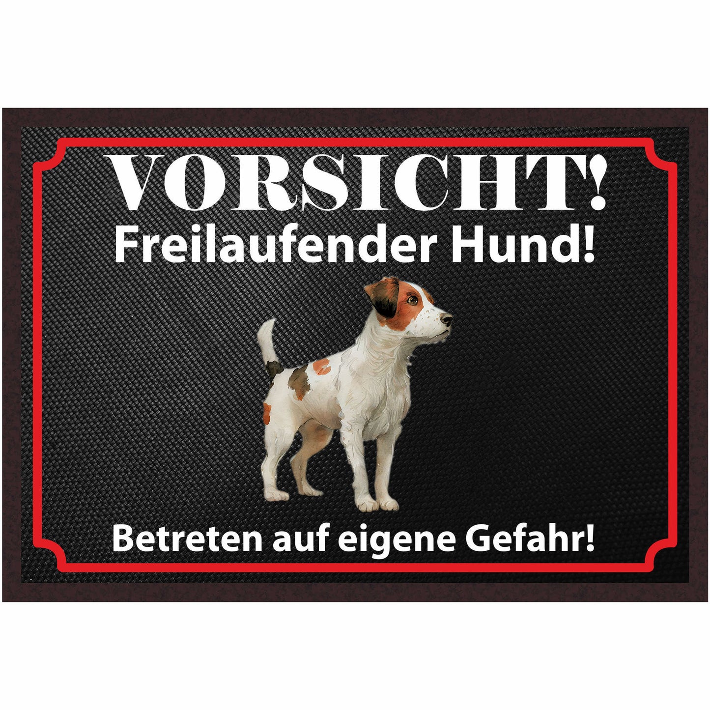 Fussmatte Hund - Jack Russell Terrier - 50x35 cm mit lustigem Spruch