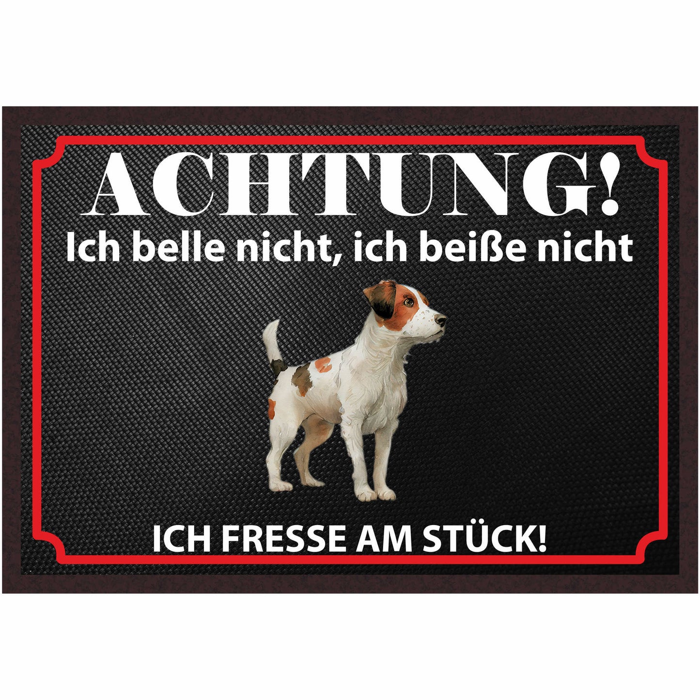 Fussmatte Hund - Jack Russell Terrier - 50x35 cm mit lustigem Spruch