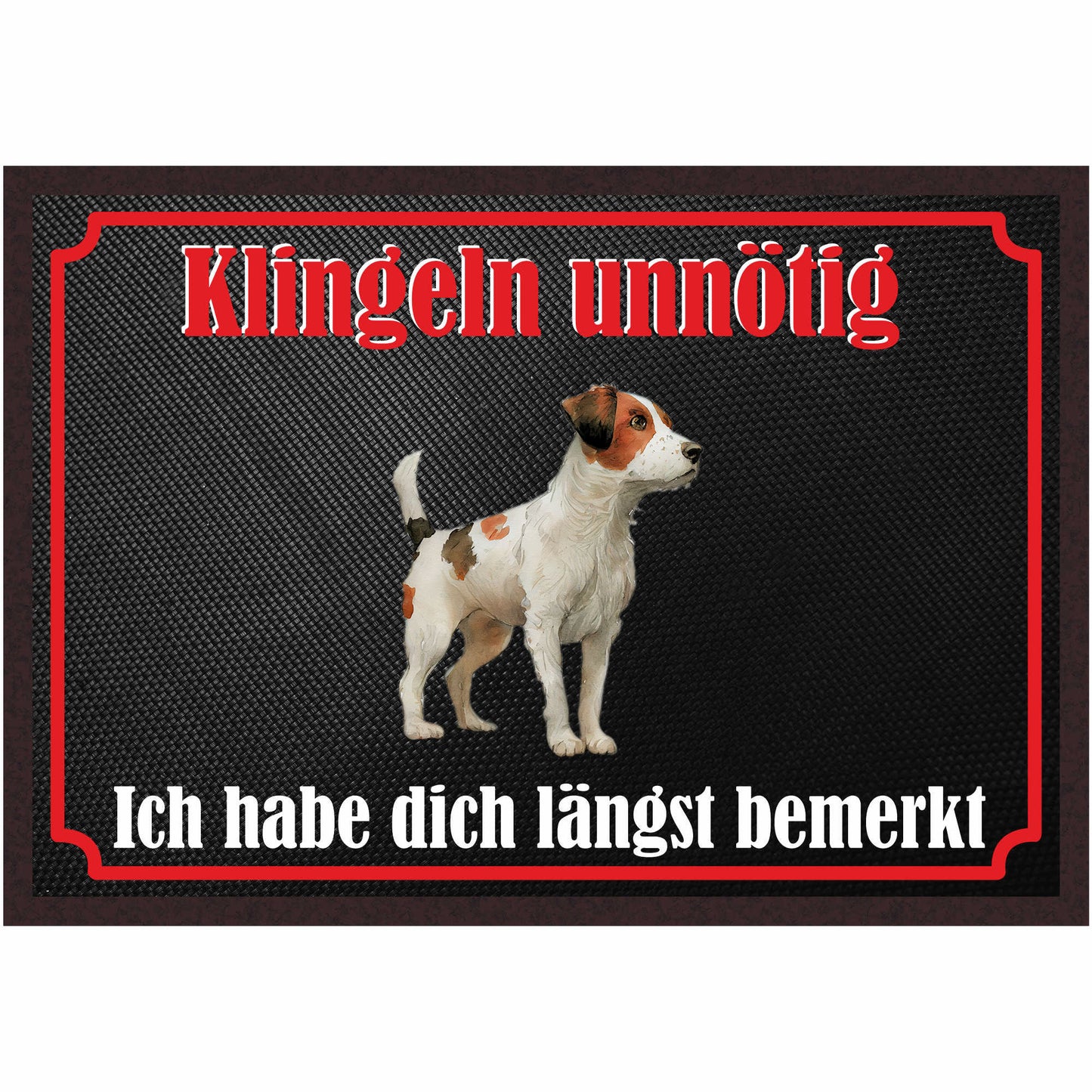 Fussmatte Hund - Jack Russell Terrier - 50x35 cm mit lustigem Spruch
