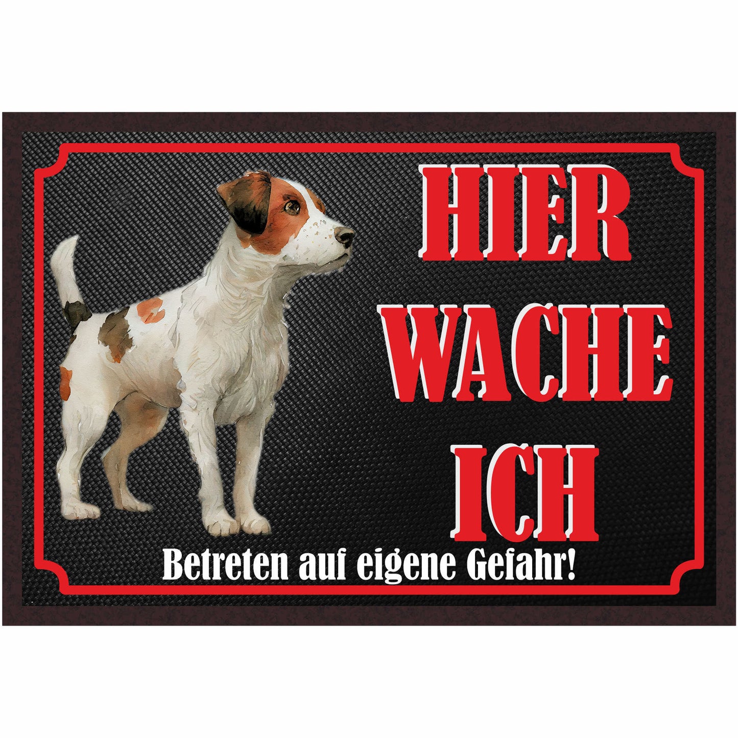 Fussmatte Hund - Jack Russell Terrier - 50x35 cm mit lustigem Spruch