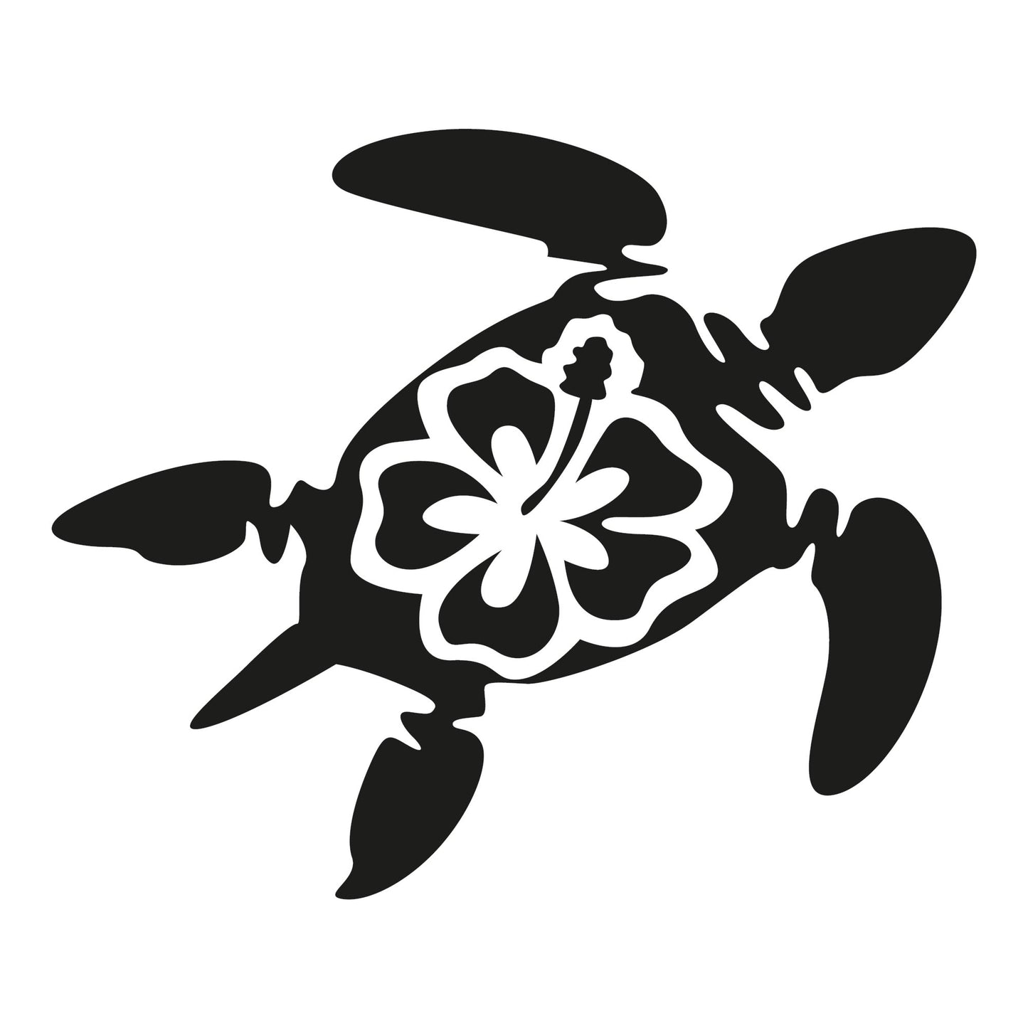 Autoaufkleber - Schildkröte Hawaii - 120x100 mm
