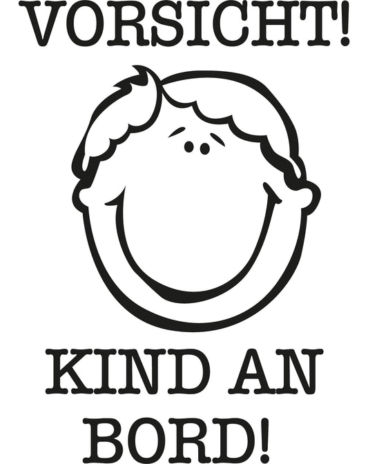 Autoaufkleber - Vorsicht! Kind an Board - 140x100 mm